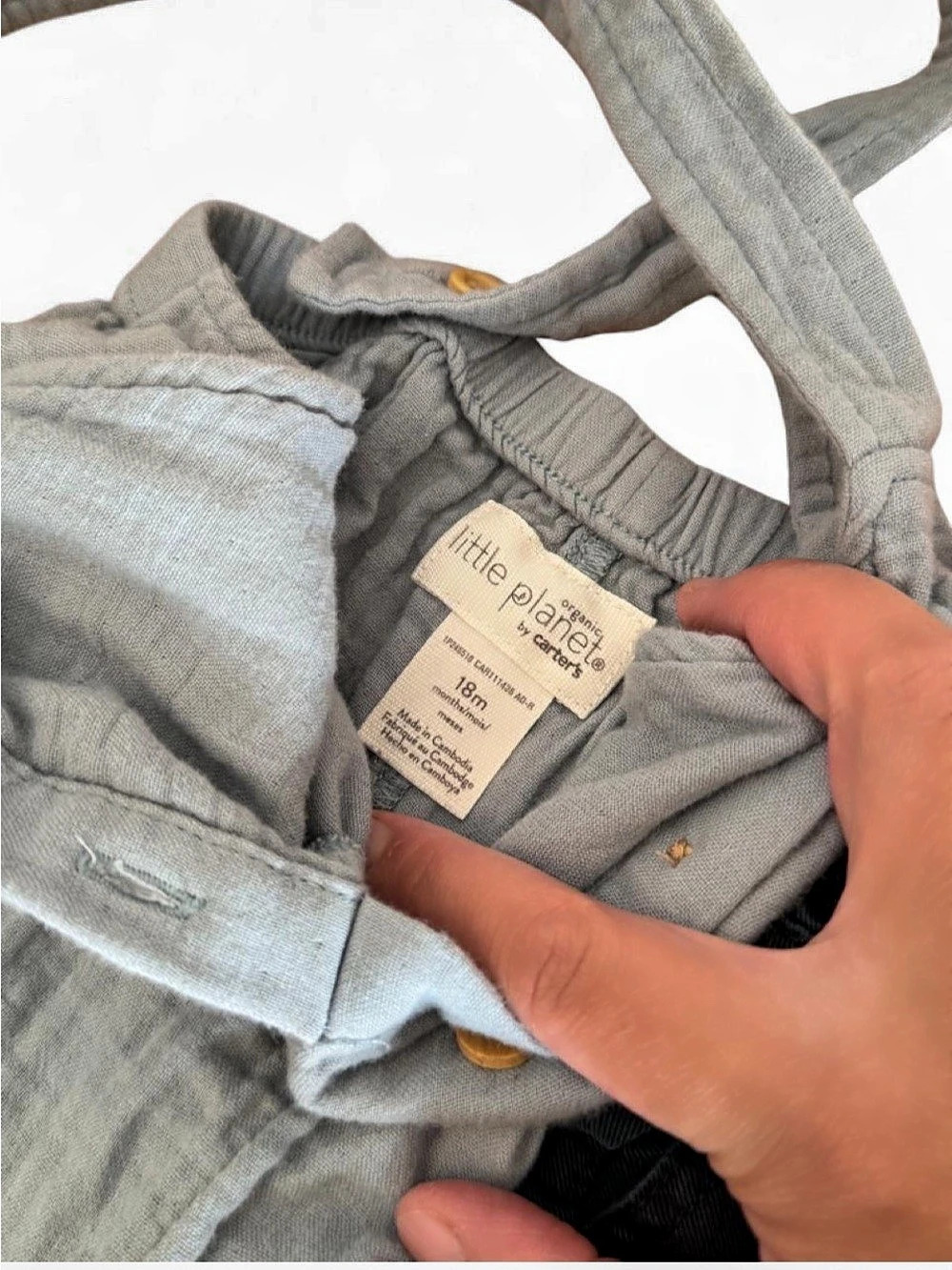 Kids Pants Lot Blue Black Size 12-18M - Picture 4 of 8